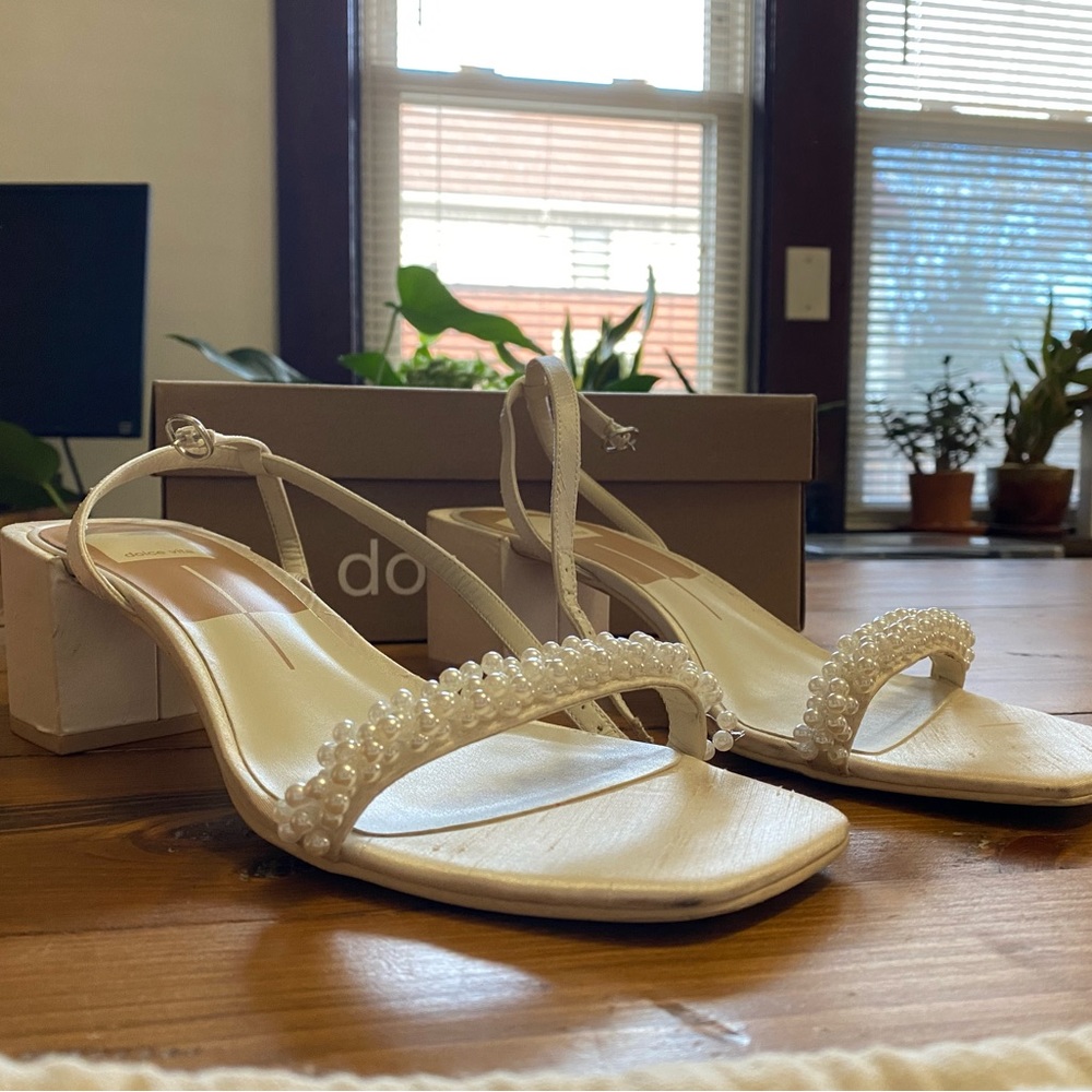 Dolce Vita Pearl Heels - Classic Bridal Shoe